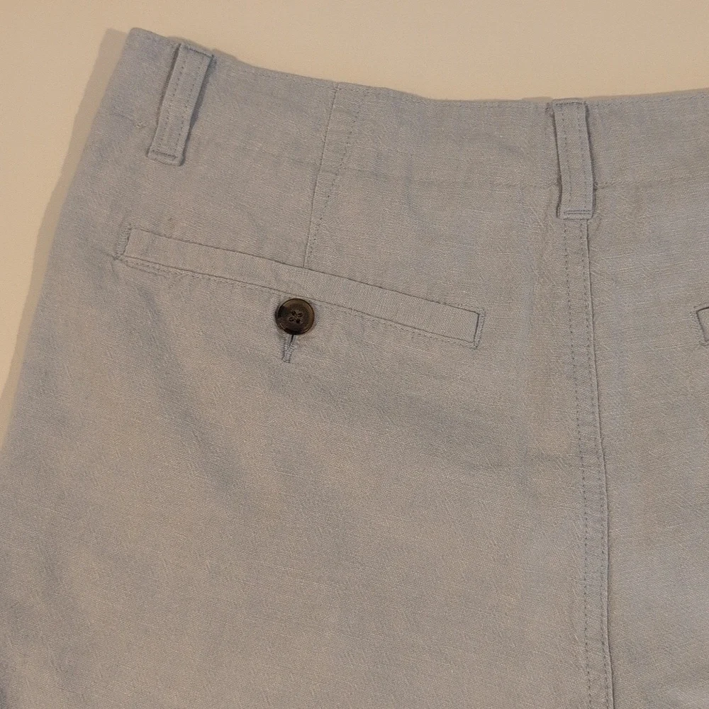 J. Crew Men's 33 x 8 Linen-Cotten Blend Flat Front Gramercy Shorts Style #H5021